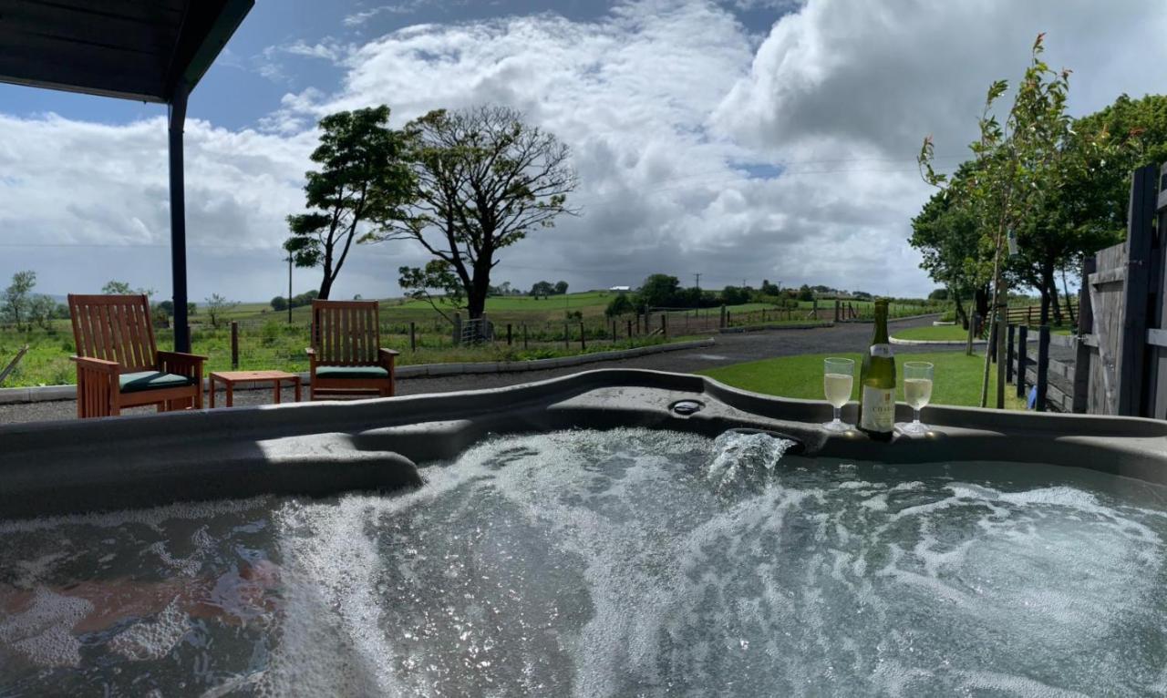 Deerfin Rentals Private Chalet With Hot Tub Ballymena Esterno foto
